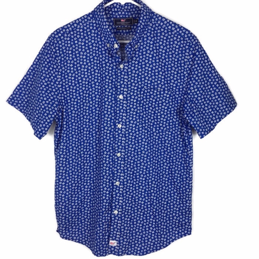 Mens Vineyard Vines Slim Fit Murray Button Shirt M